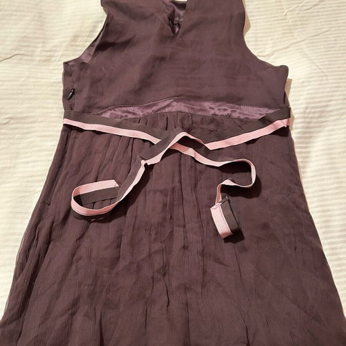 Silk blouse Sandro like new, brown, small