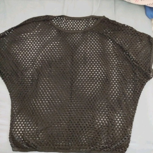 Mesh blouse women black like new