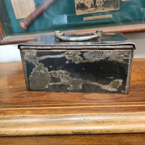 Hand safe used, rare old with key