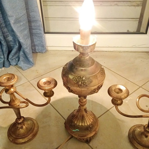 Vintage adjustable electric lamp 45cm used