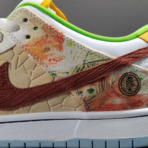 Nike SB Dunk Low Street Hawker Inspired Sneakers New, colorful handmade custom