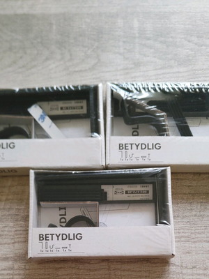 IKEA Curtain Top Brackets new, 3 black boxes