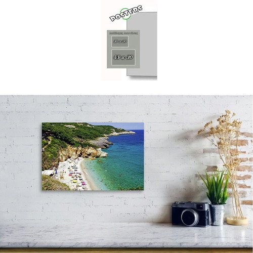 Thessalia Poster Aegean Beach 30x20 cm new