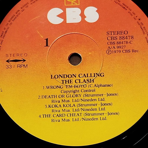 The Clash London Calling double vinyl LP used, Greek pressing 1979
