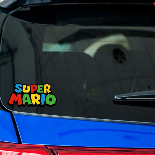 Super Mario logo sticker made to order
