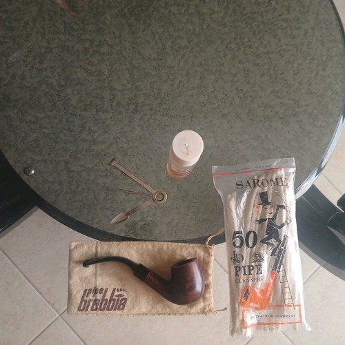 Brebbia Smoking Pipe like new with Cleaners