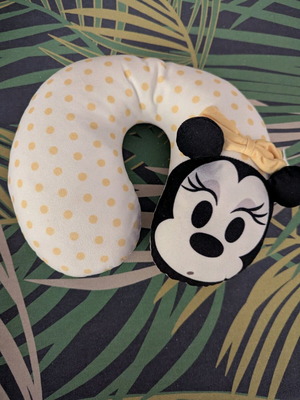 Children's travel pillow used
