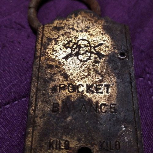 Old pocket scales used, made in Germany