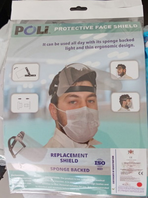 Protective Face Shield new with replacement visor