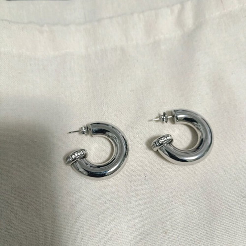 Hoop earrings thick with nice finish like new