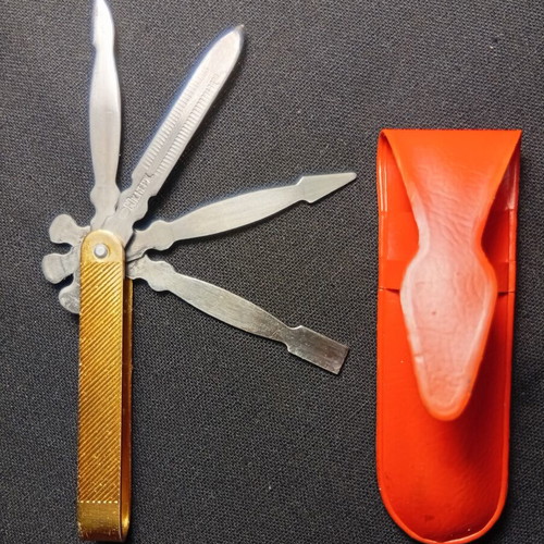 Manicure set foldable with case USSR, like new, stainless steel