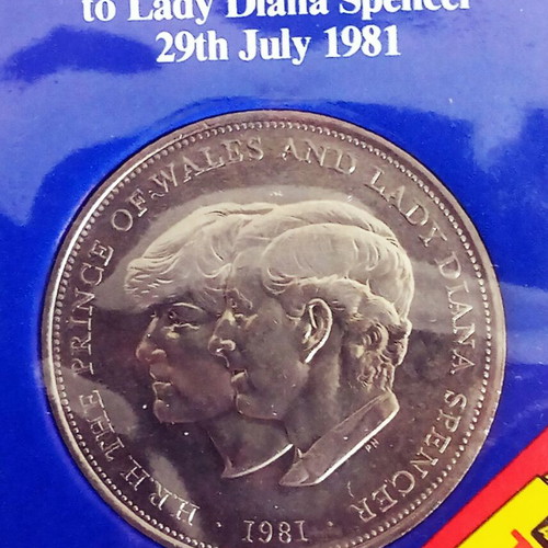 Commemorative coin of the British Royal Mint 1981 new for Charles & Diana wedding