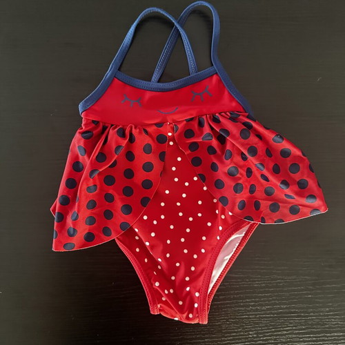 Ladybug baby swimsuit like new, 6 months