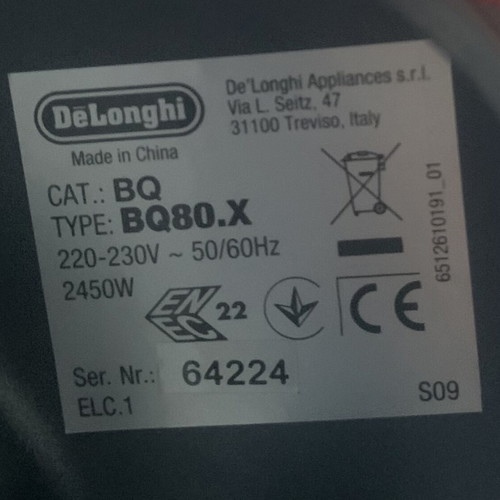 Delonghi BQ80.X Electric Table Grill 2450W like new, stainless steel