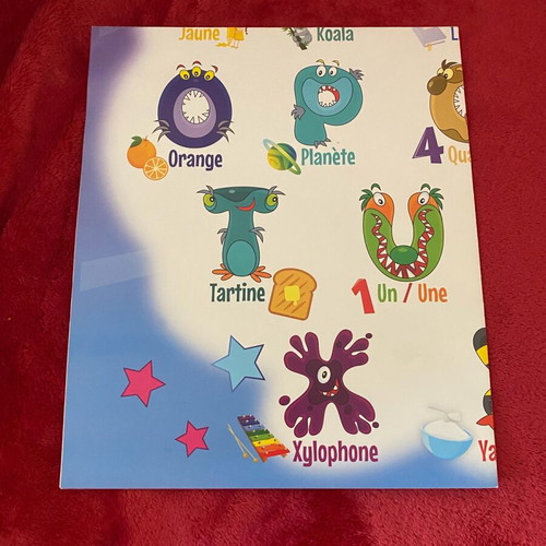 French alphabet poster used