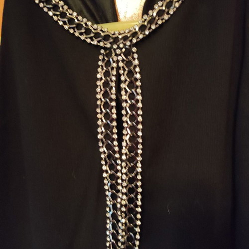 Evening winter dress like new, size S, black