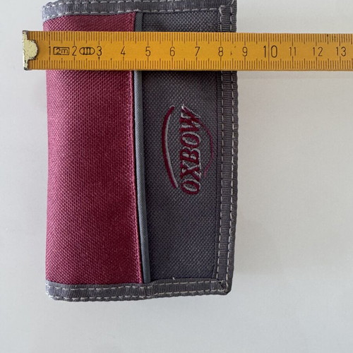 Oxbow fabric wallet like new, brown and gray