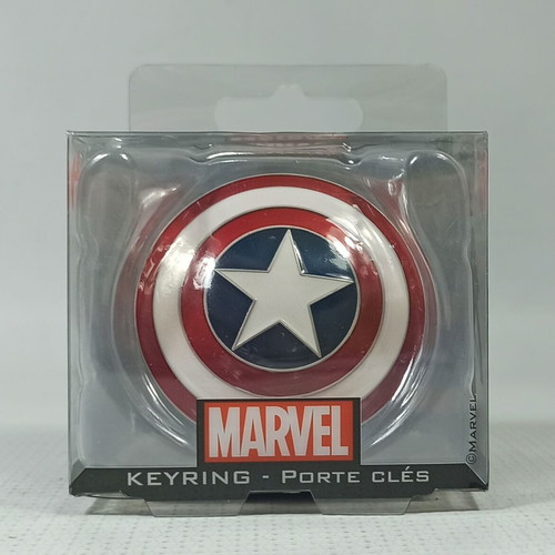 Semic Marvel Captain America Shield Metal Keychain 5cm new