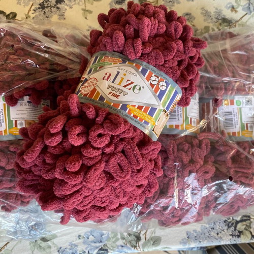 Alize knitting yarn pack of 5, new, color no. 145