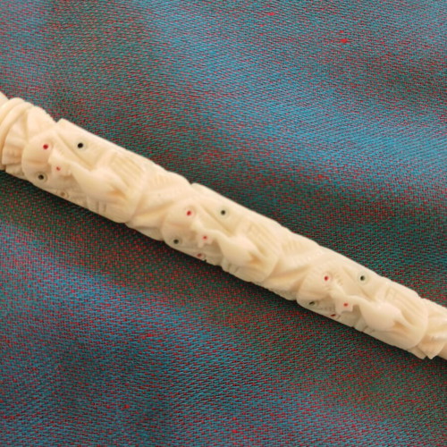 Carved Smoking Pipe from Bone 19th Century like new