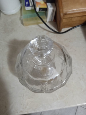 Crystal fondue pot old, over 10 years