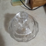 Crystal fondue pot old, over 10 years