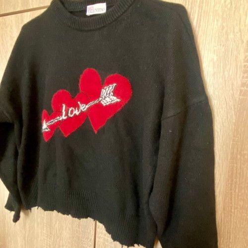 Red Valentino Love Limited Edition Sweater like new, black and red