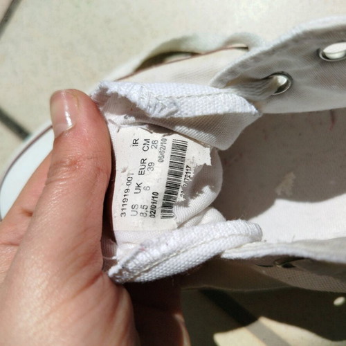Converse Allstar women's white shoes used