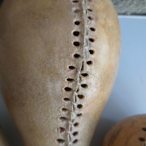 Leather maracas, two pairs salsa model