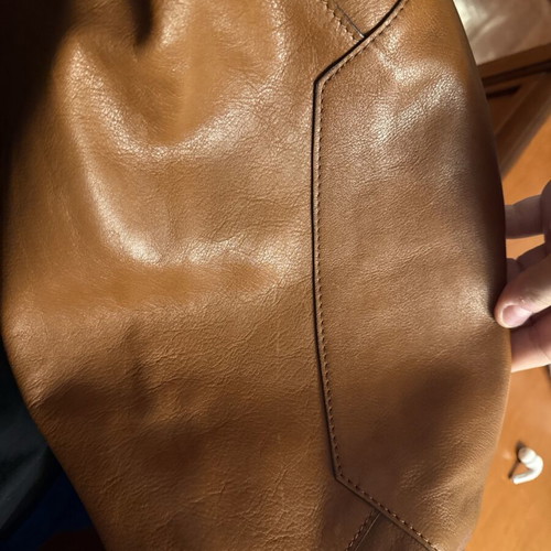 Balenciaga Paris leather tote shoulder bag, tan