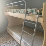 Bunk bed used with mattresses