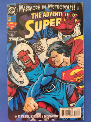 The Adventures of Superman 515 comic book signed, used