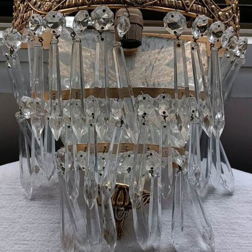 Chandelier with crystals