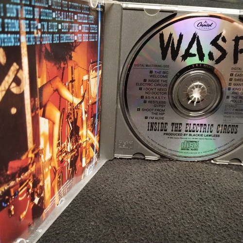Wasp Inside The Electric Circus CD new, 1986 edition, metal