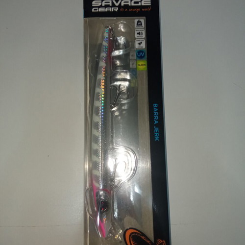 Savage Gear Barra Jerk τεχνητό δόλωμα 29γρ βυθιζόμενο UV glow