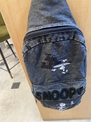 Snoopy gray fabric backpack like new