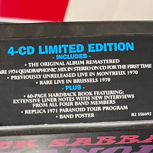 Black Sabbath Paranoid Super Deluxe box set limited edition like new