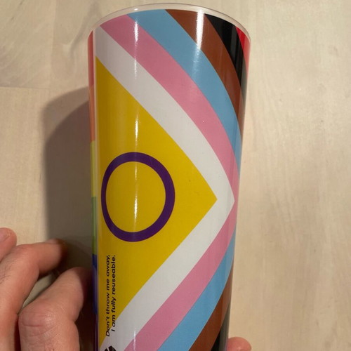 Plastic cup LGBTQI+ pride new