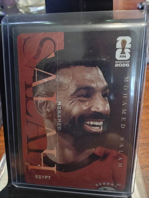 Mohamed Salah 2026 Panini FIFA World Cup Legends SSP Red Parallel trading card