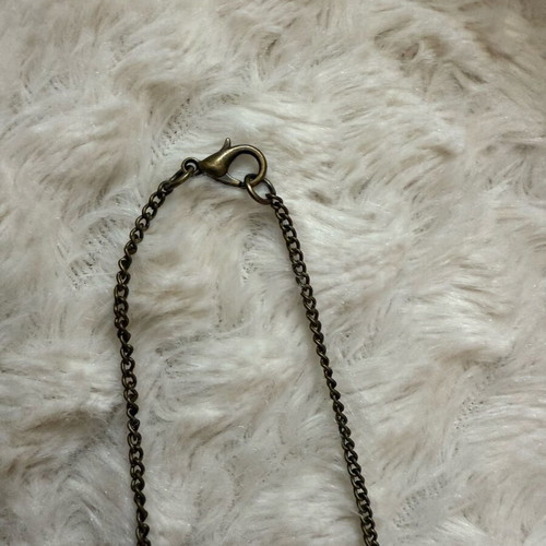 Boho stainless steel necklace new with feathers