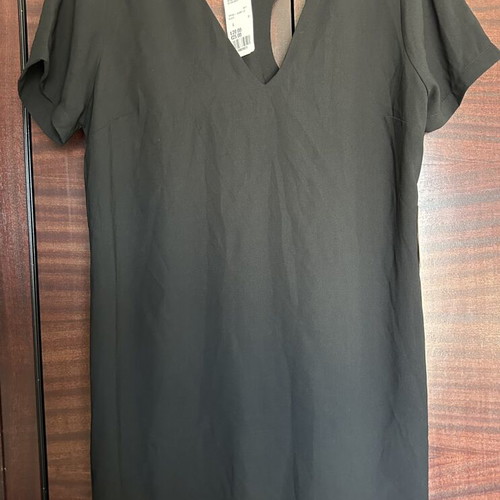 Women's short dress tunic new, black, size L