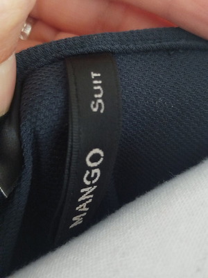 Mango navy φόρεμα σαν καινούργιο, κομψό ανοιξιάτικο φθινοπωρινό για το γραφείο