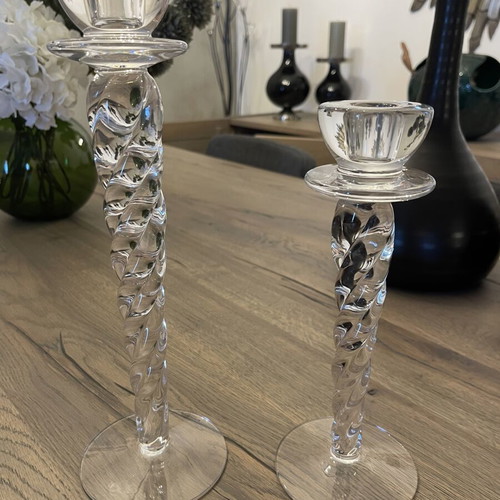 Kosta Boda candleholders like new, set of two