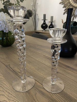 Kosta Boda candleholders like new, set of two