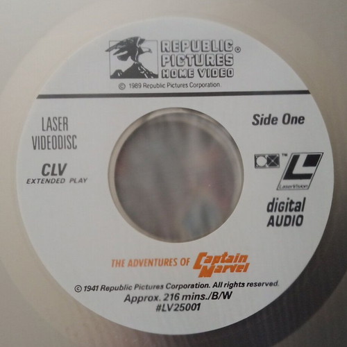 Adventures of Captain Marvel 1941 LaserDisc like new, sci-fi