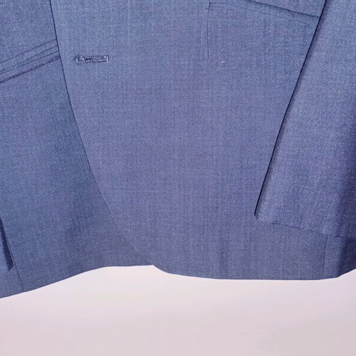 Bespoke Suit 100% English Moher like new, blue-gray