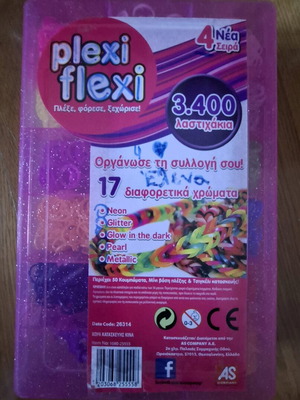 Plexi flexi rubber bands used with clasps and tools