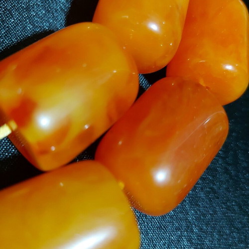 Large decorative worry beads new, plastic resin 19 beads