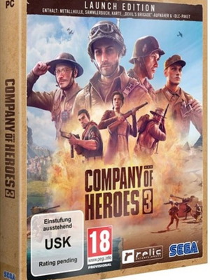 Company of Heroes 3 Steelbook Launch Edition PC new
