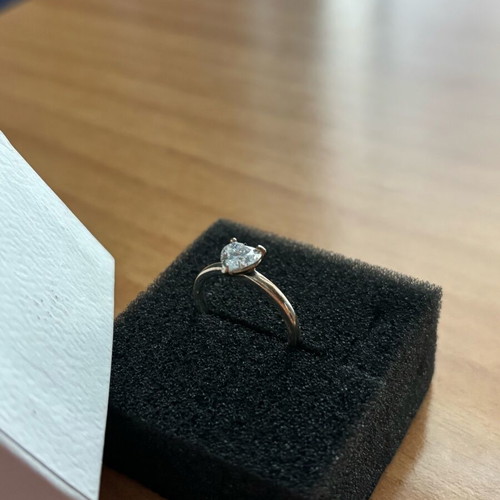 Pandora ring heart-shaped silver 925 like new
